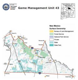 Topo Map Unit 43 New Mexico