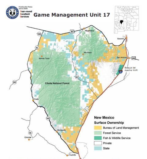 Topo Map Unit 17 New Mexico