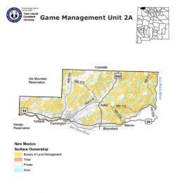 Topo Map Unit 2A New Mexico