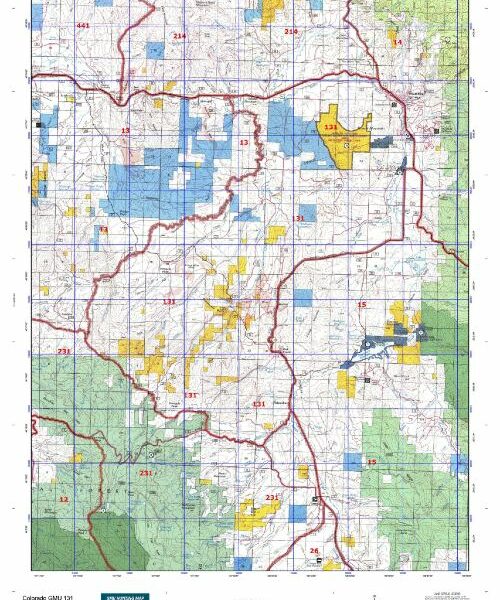 colorado unit 131 topo map