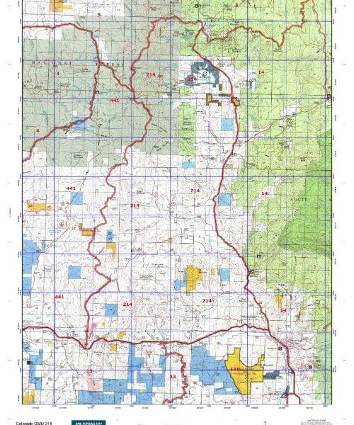 colorado unit 214 topo map