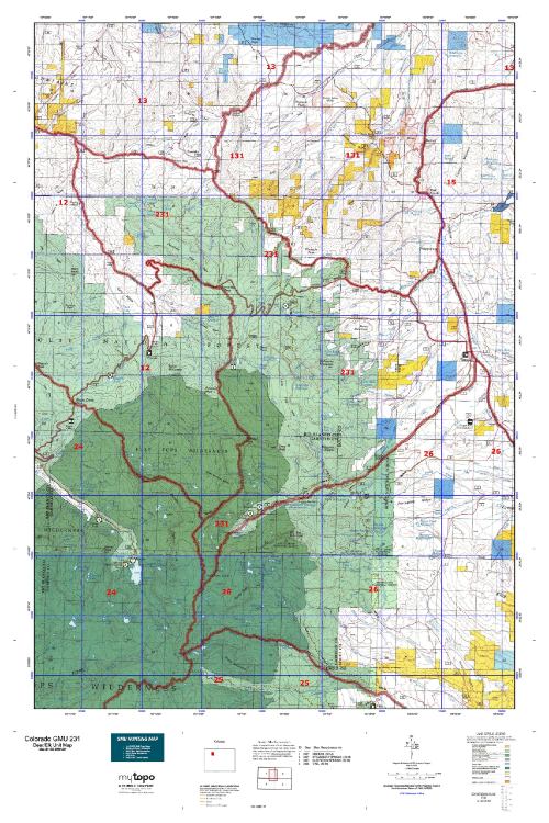 colorado unit 231 topo map