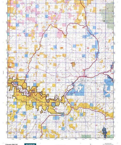 colorado unit 301 topo map