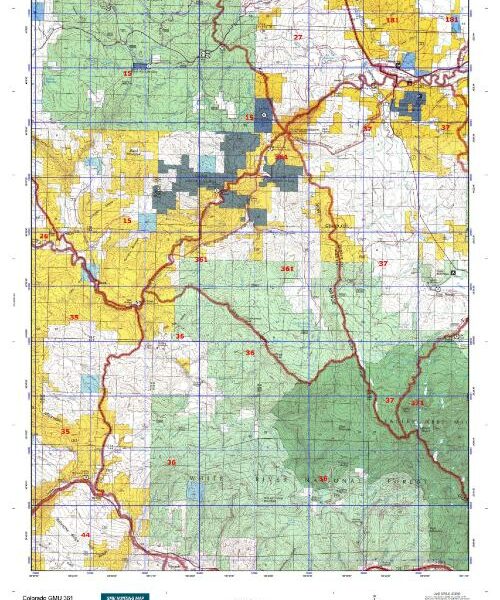 colorado unit 361 hunting map