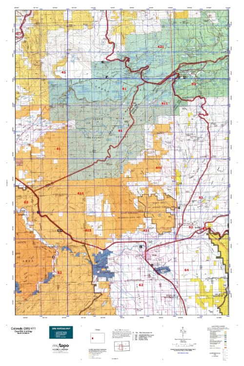 colorado unit 411 topo map