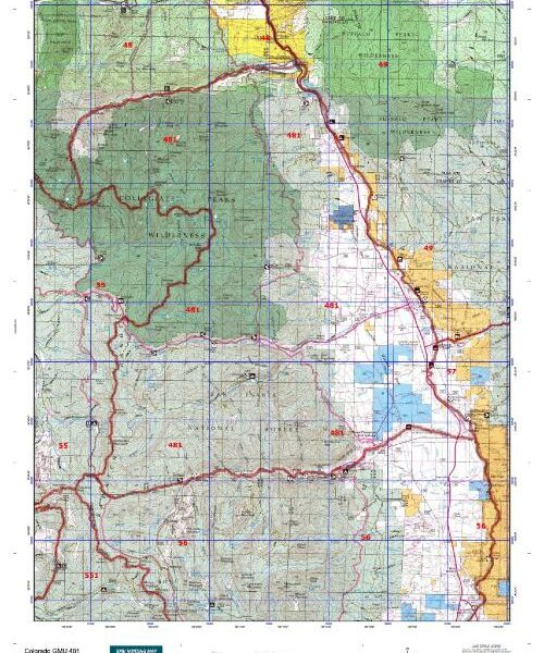 colorado unit 481 hunting map