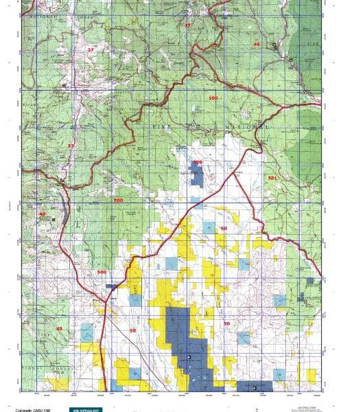 colorado unit 500 hunting map