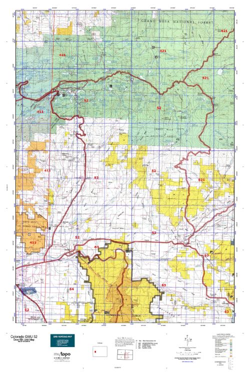 colorado unit 52 topo map