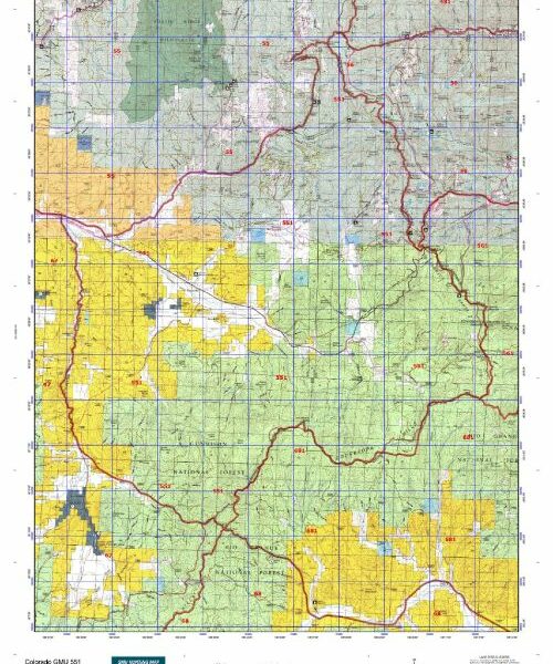 colorado unit 551 topo map