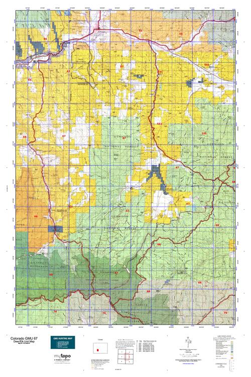 colorado unit 67 topo map