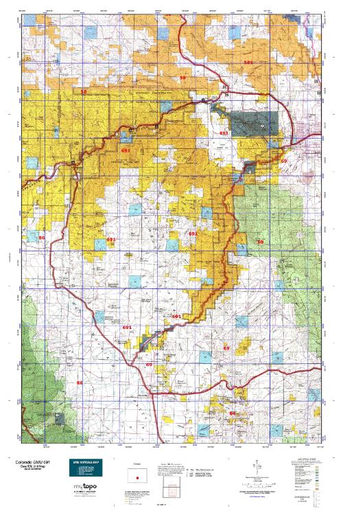 colorado unit 691 hunting map