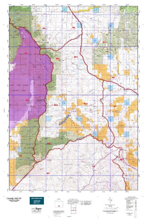 colorado unit 861 hunting map